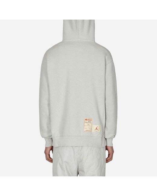 Nike Gray X Union Crossover Ss22 Casual Pullover Solid Color Logo Hooded Couple Style Long Sleeves Asia Edition for men