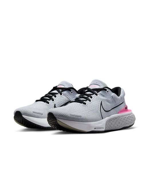 Nike Gray Zoomx Invincible Run Flyknit 2 'Light Smoke Hyper' for men