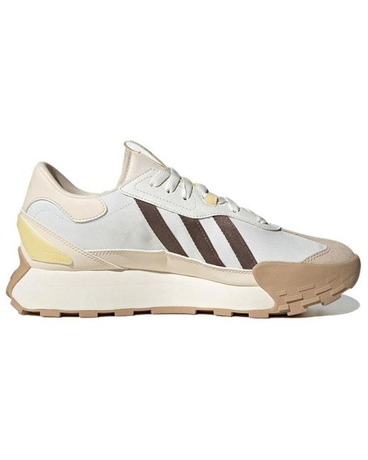 Adidas White Neo Futro Mixr Shoes Khaki' for men