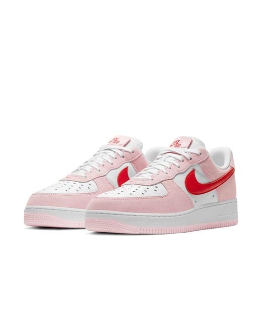 Nike Pink Air Force 1 Low '07 Qs 'Valentines Day Love Letter' for men