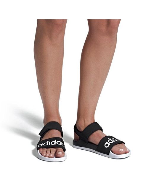 Adidas Black Adilette Sandal 'Core' for men