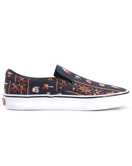 Vans Blue Nintendo X Classic Slip-On 'Zelda' for men