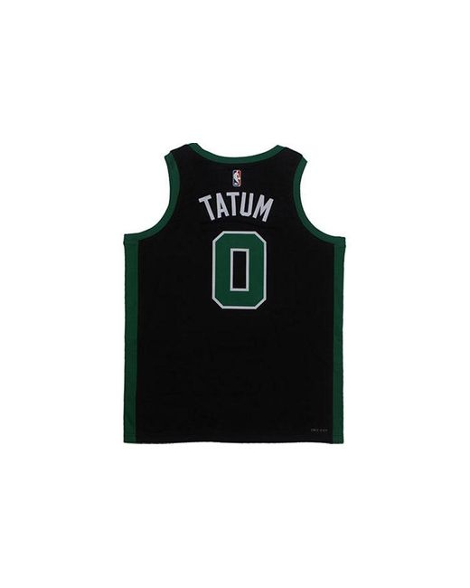 Nike Black Nba Sports Basketball Jersey Vest Sw Fan Edition Boston Celtics Tatum No. 0 for men