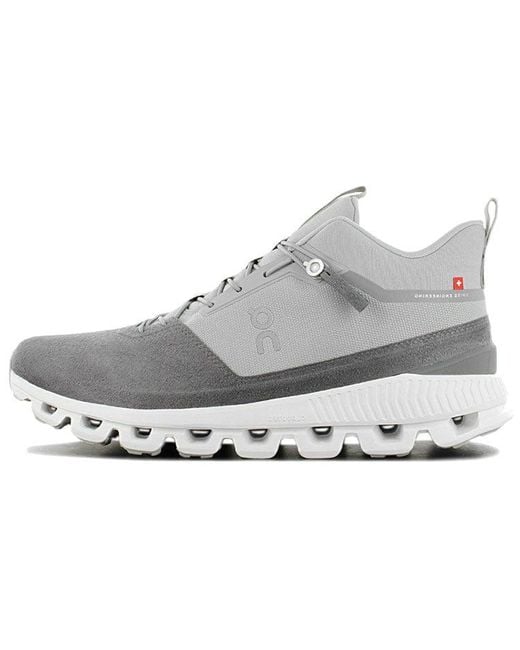 On Shoes White Cloud Hi 'Slate Rock' for men