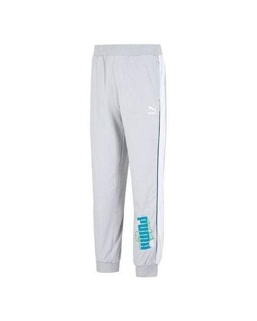 PUMA Blue Ff Knit Pants for men
