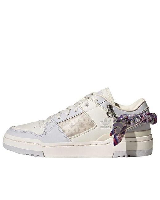 Adidas White (Wmns) Originals Tenis Forum Luxe Low