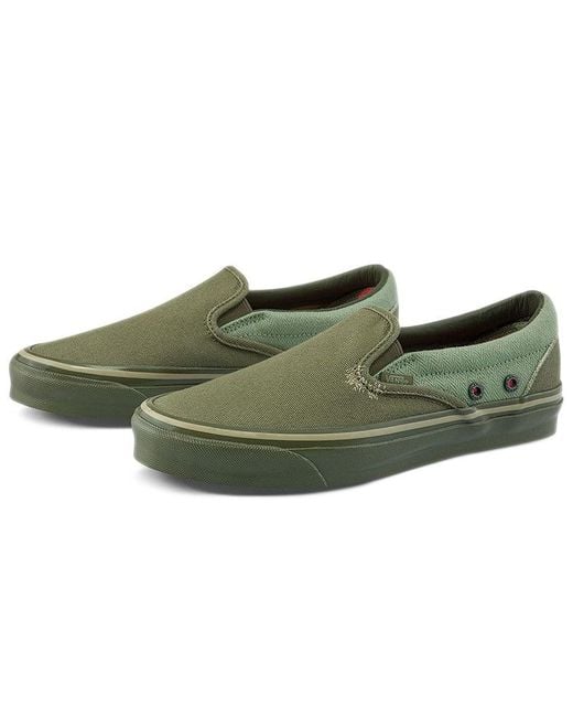 Vans Green Nigel Cabourn X Og Classic Slip-On Lx 'Usmc Army Mix' for men