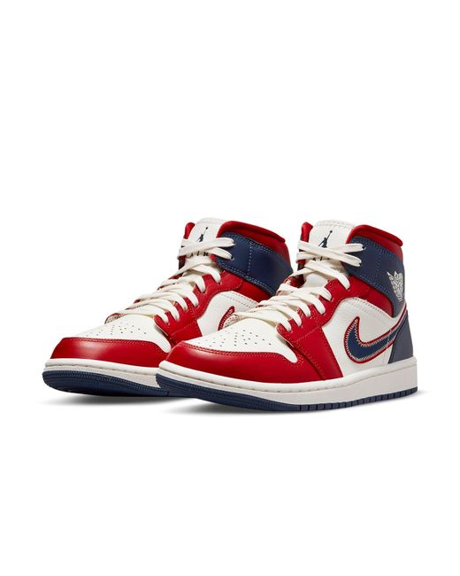 Nike Red (Wmns) 1 Mid Se 'Usa' 2022