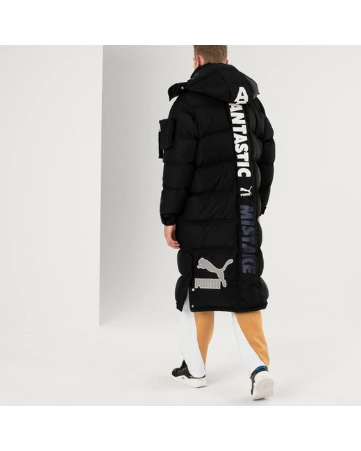 PUMA Black X Ader Error Down Coat for men