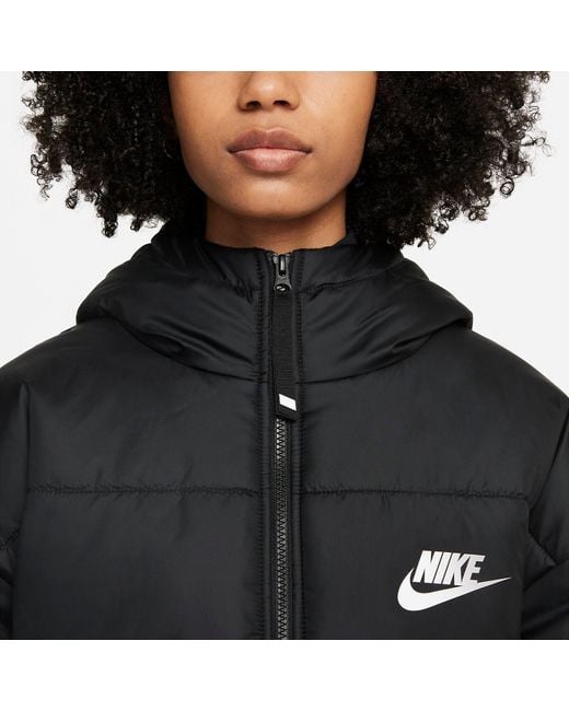 Nike Black (Wmns) Sportswear Therma-Fit Repel Hooded Puffer Jacket