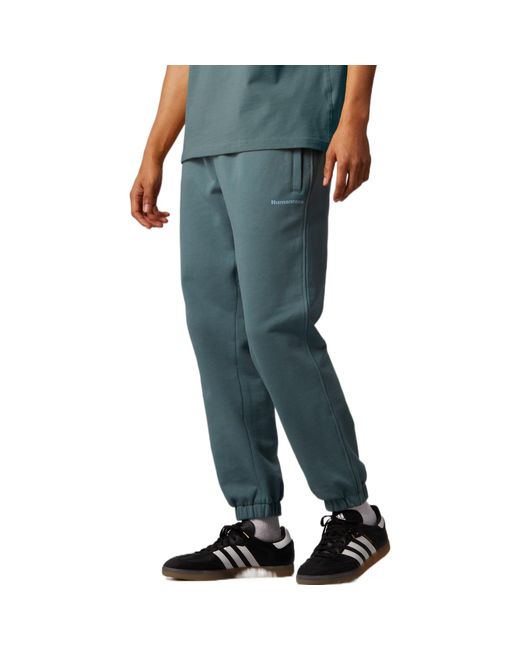 Adidas Blue Originals X Pharrell Williams Crossover Solid Color Lacing Bundle Feet Sports Pants for men