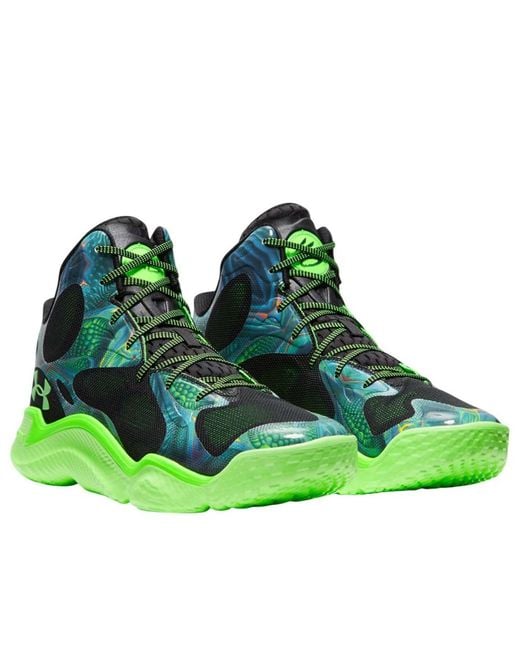 Under Armour Green Curry Spawn Flotro 'Extraterrestrial' for men