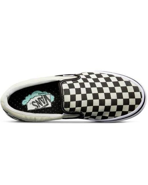 Vans White Slip-On Comfycush 'Checkerboard' for men