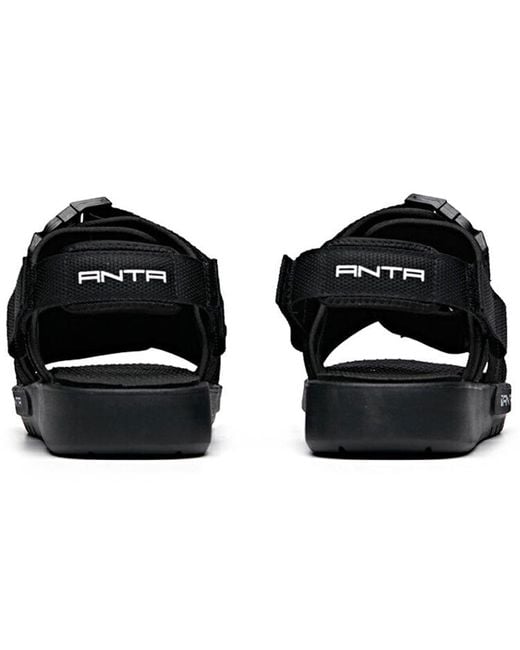 Anta Black Life Series Sandals for men