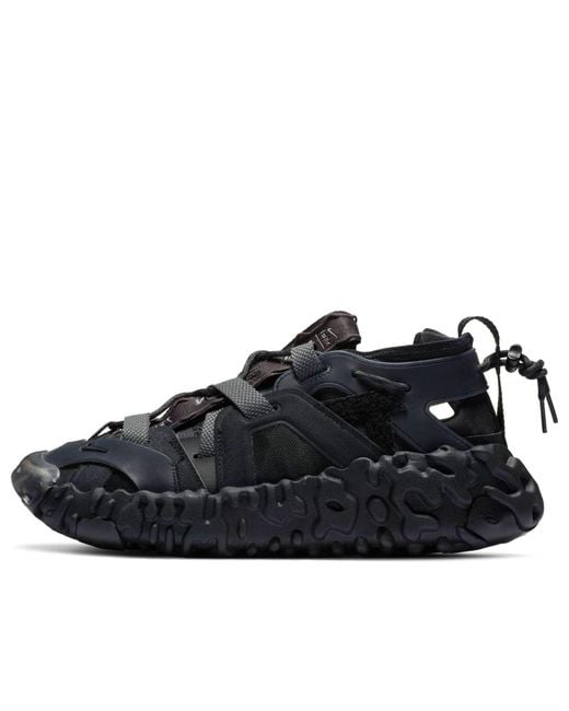 Nike Black Ispa Overreact Sandal 'Thunder' for men