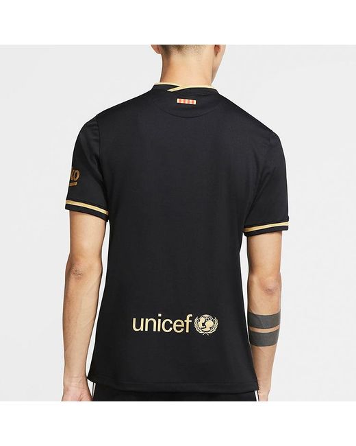 Nike Black Fc Barcelona 20/21 Fan Edition Jersey for men