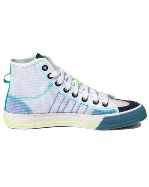 Adidas Blue Nizza Hi Rf Lush' for men