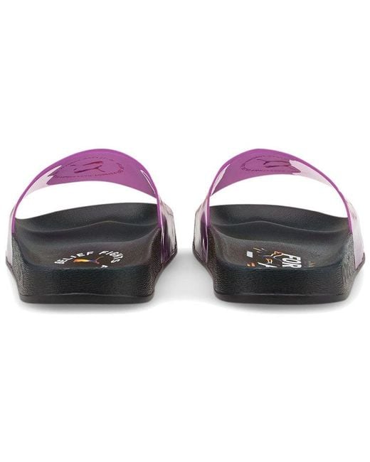 PUMA Purple Leadcat Slide 'Pride' for men