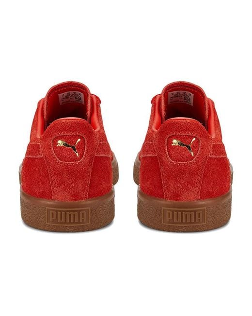 PUMA Red Suede Vtg 'Hairy Suede Gum' for men
