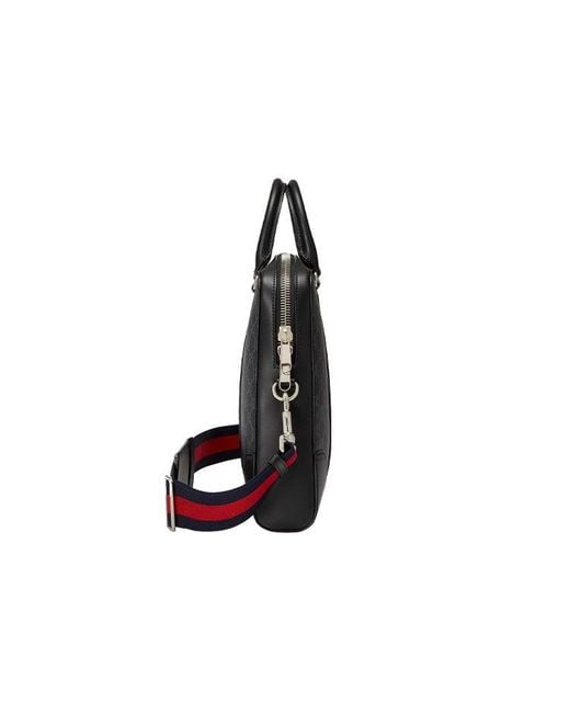 Gucci Black Gg Supreme Briefcase for men