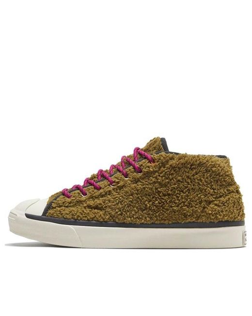 Converse Brown Jack Purcell Mid 'Retro Sherpa for men