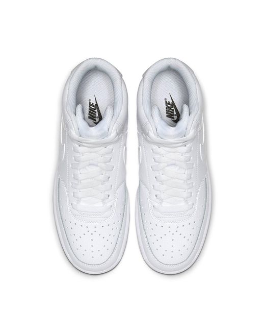 Nike White (Wmns) Court Vision Mid 'Triple'