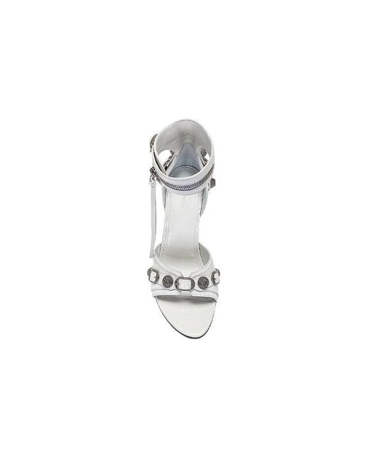 Balenciaga White (Wmns) Cagole 110Mm Sandals Arena Lambskin'
