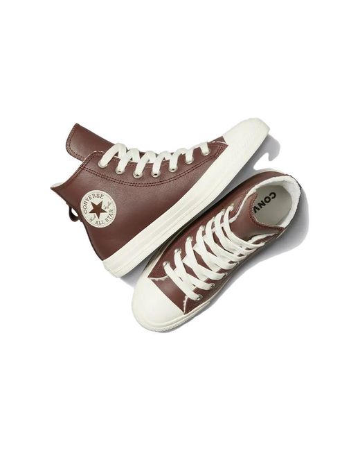 Converse Brown (Wmns) Chuck Taylor All Star Leather Faux Fur Lining 'Dark'