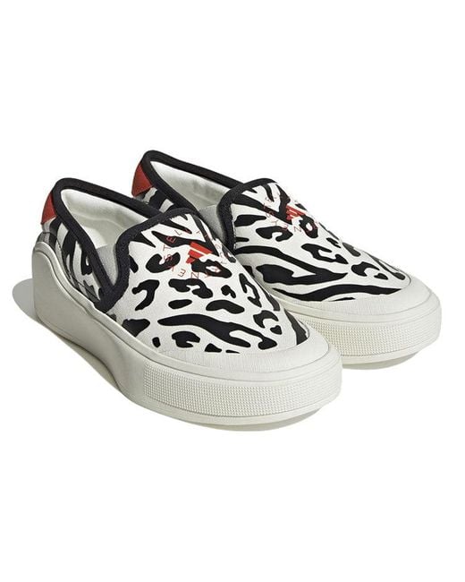 Adidas Black (Wmns) By Stella Mccartney Court Slip-On Shoes 'Off Burnt Cayenne'