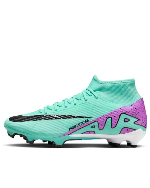 Nike Green Mercurial Superfly 9 Academy Multi-ground High-top Soccer Cleats for men