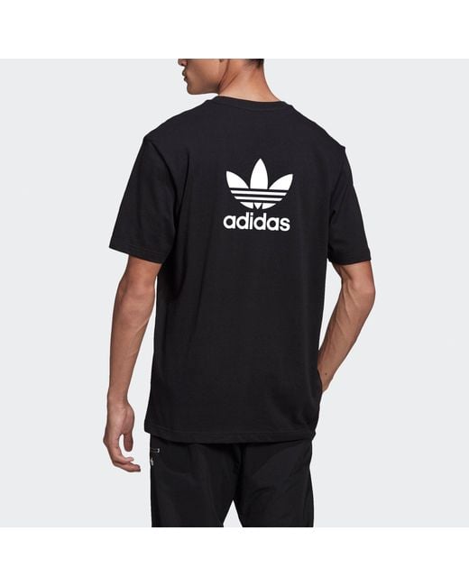 Adidas Black Originals B+F Trefoil Tee Logo Tee for men