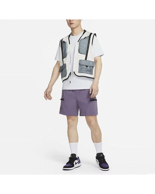 Nike Purple 23 Solid Color Casual Sports Shorts for men