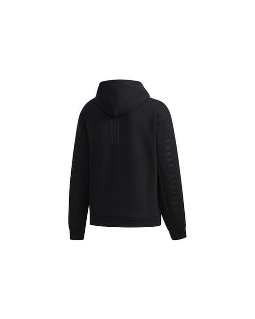 Adidas Blue S2S Spc Hd Solid Color Casual Sports Zipper Jacket for men