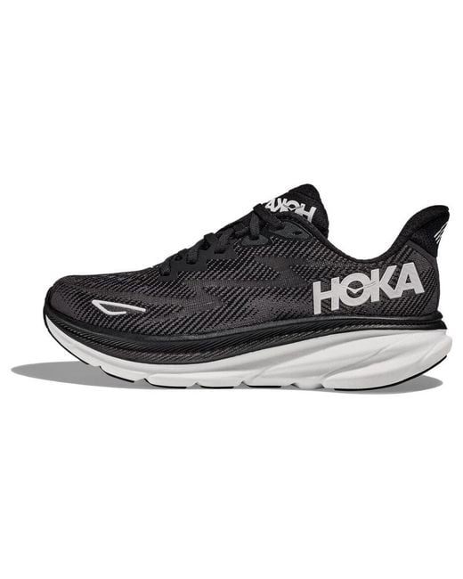 Hoka One One Black Clifton 9 for men