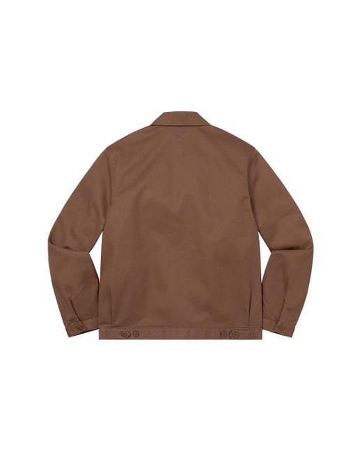 Supreme Green X Dickies Stripe Eisenhower Jacket for men