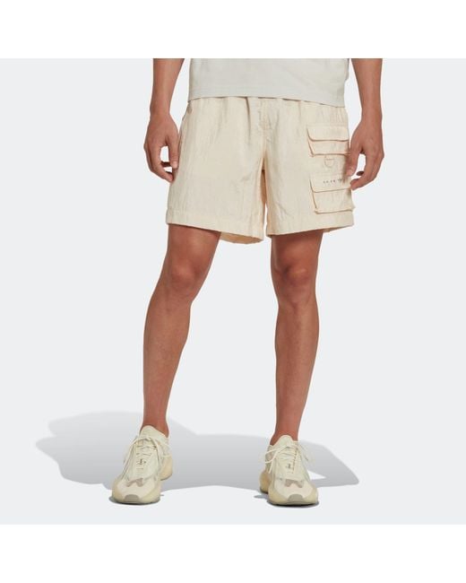 Adidas Natural Originals Solid Color Casual Sports Shorts for men