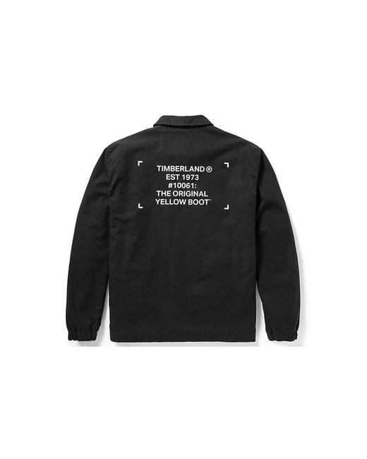 Timberland Black Smu Workwear Coach Jacket for men