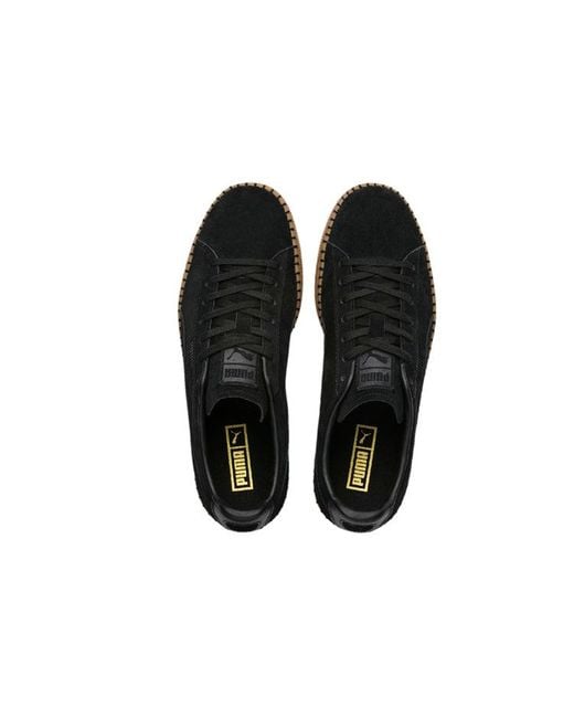 PUMA Black Suede Classic Blanket Stitch for men