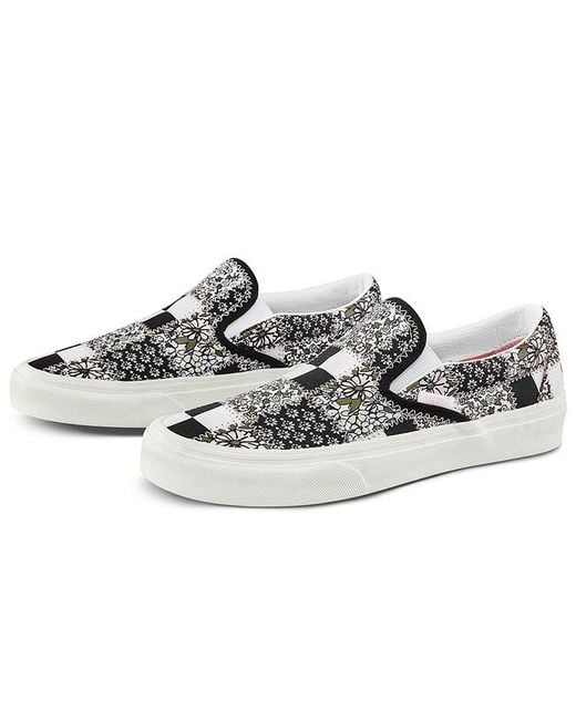 Vans White Classic Slip-On 'Patchwork Floral' for men