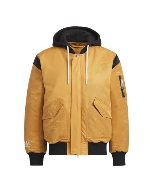 Adidas Yellow Originals X Feifei Ruan Padded Ma Jacket Asia Sizing for men