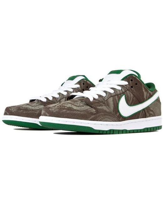 Nike Green Sb Dunk Low Prm 'Coffee' for men