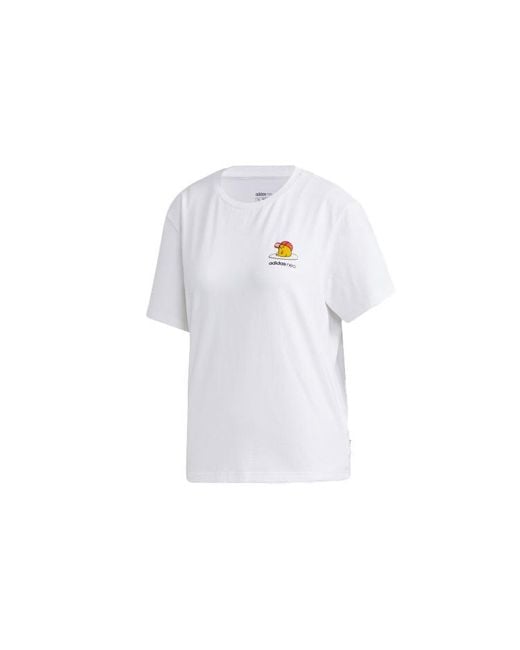 Adidas White (Wmns) Neo Gdtm Bf Tee Crossover Sports Short Sleeve