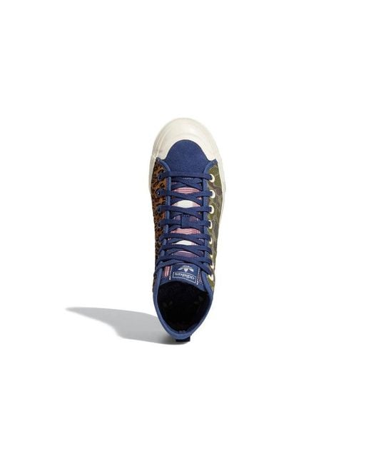 Adidas Blue Nizza Hi Rf 'Camo' for men