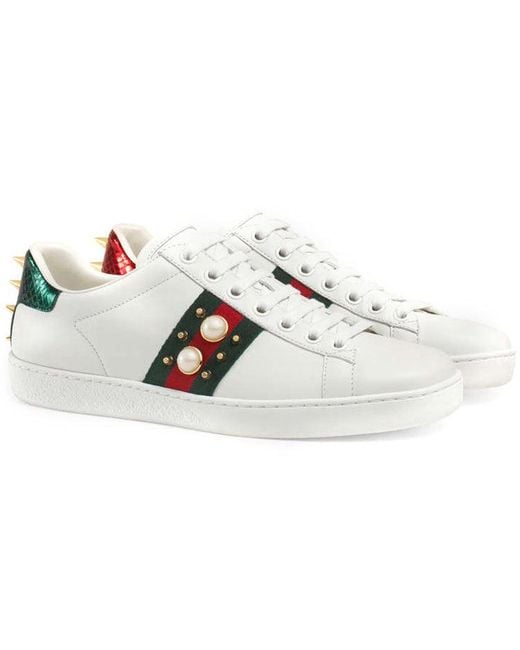 Gucci White (Wmns) Ace Studded