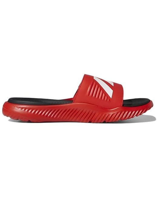 Adidas Red Alphabounce Slide 'Active' for men