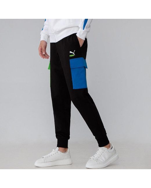 PUMA Black Clsx Training Cargo Pants for men
