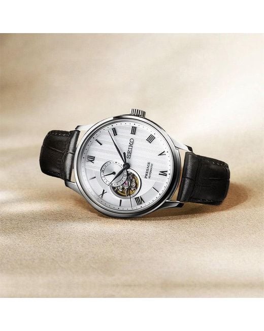 Seiko Metallic Watch Presage Series Japan Dial Belt Business 4R Movement Automatic Mechanical Watch