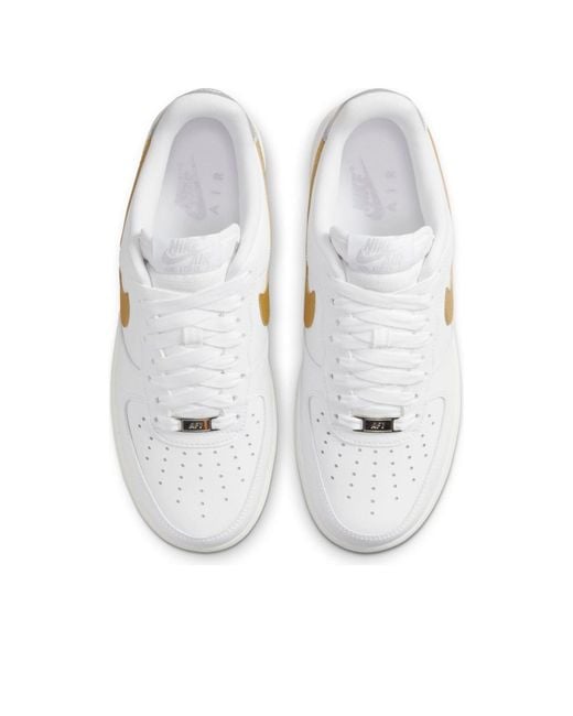 Nike White (Wmns) Air Force 1 '07 Metallic'