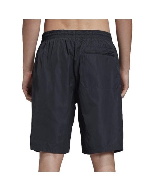 Adidas Gray Y-3 Small Logo Swim Shorts for men