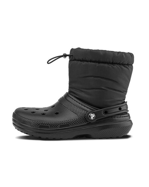 CROCSTM Black Classic Lined Neo Puff Boots for men